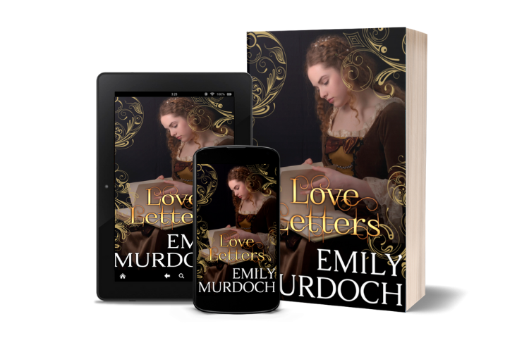 The covers of the first book of Emily E K Murdoch's historical romance series, Conquered Hearts